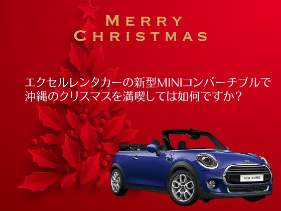 沖縄のクリスマスをオープンカーで過ごしてみませんか！